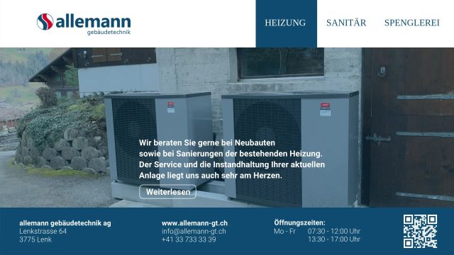Werbekunde allemann gebäudetechnik ag