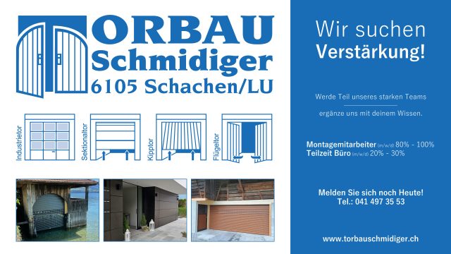 Werbekunde Torbau Schmidiger