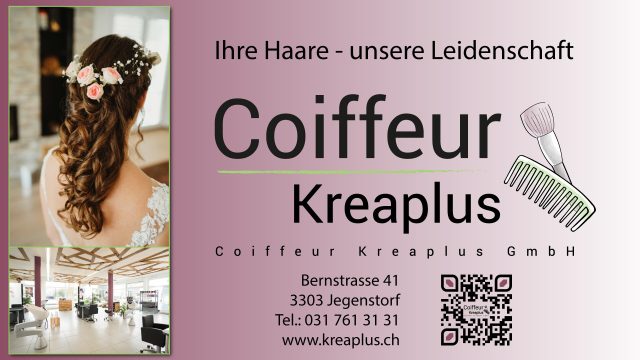 Werbekunde Coiffeur Kreaplus GmbH