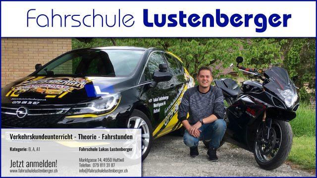 Werbekunde Fahrschule Lustenberger