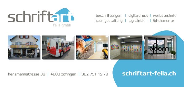 Werbekunde Schriftart Fella GmbH