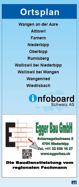 Ortsplan Wangen a. A.