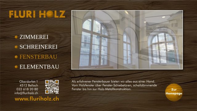 Werbekunde Fluri Holz AG