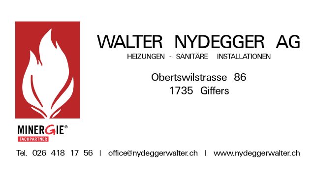 Werbekunde Walter Nydegger AG