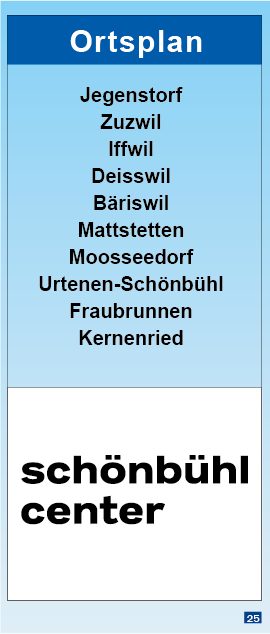 Ortsplan Jegenstorf