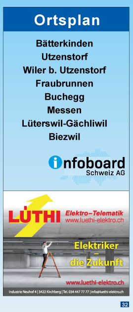 Ortsplan Utzenstorf